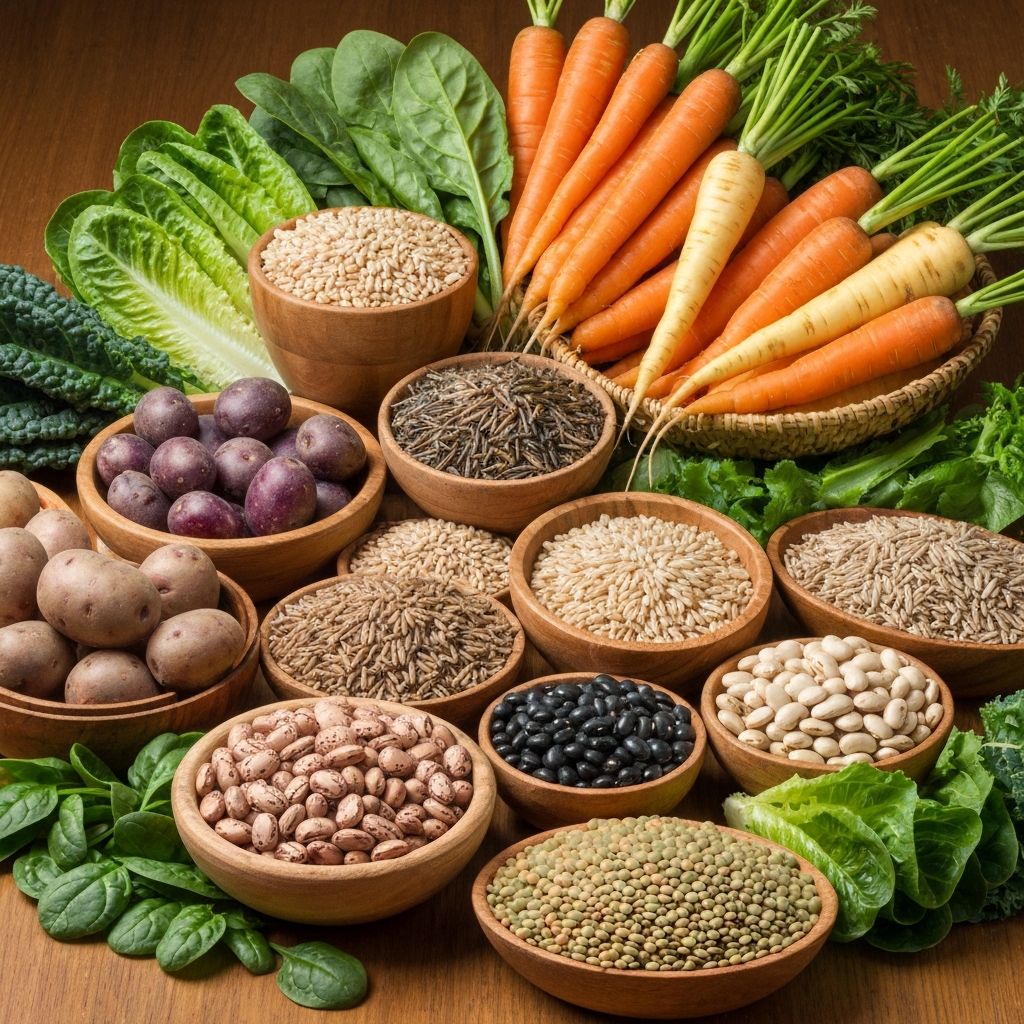 Variety of nutrient-dense whole foods